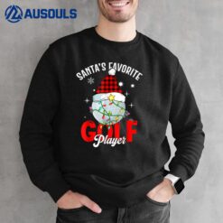 Santa's Favorite Golf Player Merry Christmas Pajama Sweatshirt