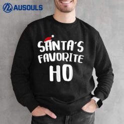 Santa's Favorite Ho Christmas Family Funny Xmas Pajama Gifts Sweatshirt