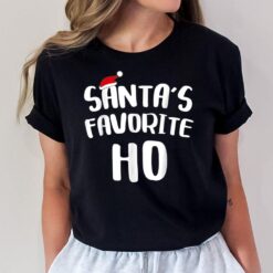 Santa's Favorite Ho Christmas Family Funny Xmas Pajama Gifts T-Shirt