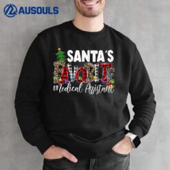 Santa's Favorite Medical Assistant Messy Bun Women Christmas  Ver 2 Sweatshirt