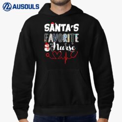 Santa's Favorite Nurse Christmas Hoodie