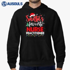 Santa's Favorite Nurse Practitioner Christmas Santa Hat Hoodie