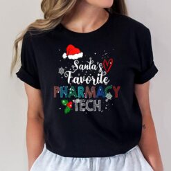 Santa's Favorite Pharmacy Tech Christmas Costume Funny Xmas T-Shirt