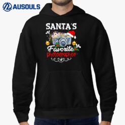 Santa's Favorite Photographer Funny Gifts for Christmas Xmas Hoodie