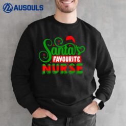 Santas Favourite Nurse Xmas Christmas Sweatshirt