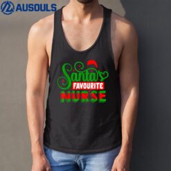 Santas Favourite Nurse Xmas Christmas Tank Top