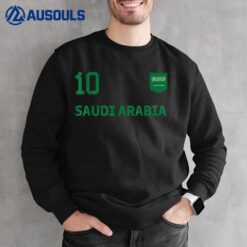 Saudi Arabia Soccer Fans Jersey KSA Flag Football Lovers Sweatshirt