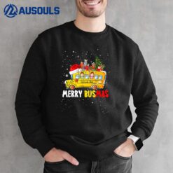 School Bus Driver Christmas Pajamas Merry Busmas Xmas Sweatshirt