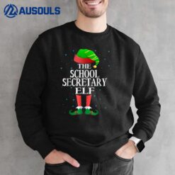 School Secretary ELF Funny Matching Pajama Group Christmas Sweatshirt