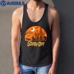 Scooby-Doo The Gang Halloween Silhouette Logo Tank Top