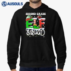 Second Grade ELF Squad Funny Christmas ELF Kids Teacher Hoodie