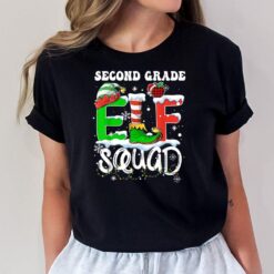 Second Grade ELF Squad Funny Christmas ELF Kids Teacher T-Shirt