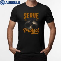 Serve Honor And Protect Design Police Officer T-Shirt