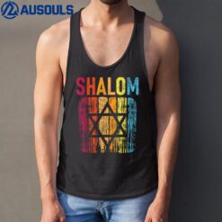 Shalom - Retro Star Of David Jewish Peace Hebrew Israelites Tank Top