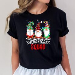 Shenanigans Squad Gnomes Lights Christmas Pajamas Matching T-Shirt