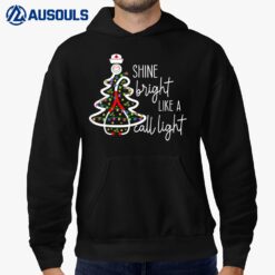 Shine Bright Like A Call Light Nurse Stethoscope Christmas Hoodie