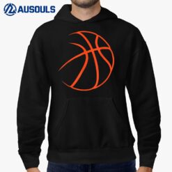 Silhouette Ball Basketball Player Sports Lover Hoop Hoodie