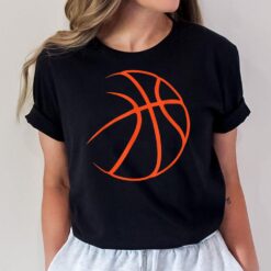 Silhouette Ball Basketball Player Sports Lover Hoop T-Shirt