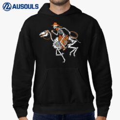 Skeleton Cowboy Riding Horse Halloween Rider Costume Hoodie