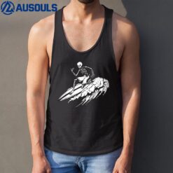 Skeleton Surf Surfing Tank Top