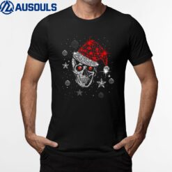 Skull Diamond Santa Hat Gifts Christmas Pajama T-Shirt