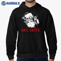 Sleigher Santa Claus Metal Christmas Rock On Hail Santa  Ver 2 Hoodie