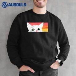 Sneaky Peek Cute Cat Sweatshirt