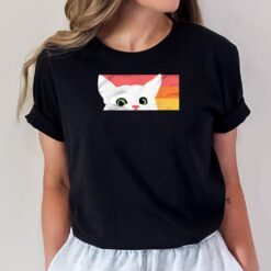Sneaky Peek Cute Cat T-Shirt