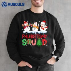 Snowman Phlebotomy Squad Phlebotomist Christmas Holiday Sweatshirt