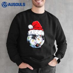 Soccer Football Christmas Santa Hat - Funny Soccer Xmas Sweatshirt