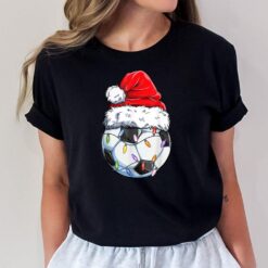 Soccer Football Christmas Santa Hat - Funny Soccer Xmas T-Shirt