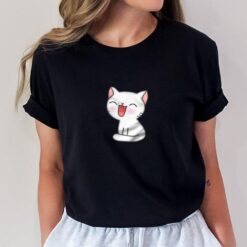 Socially Awkward Anxiety Smiling Kitten Cat T-Shirt