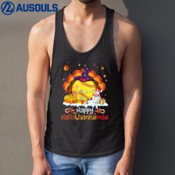 Softball Halloween Christmas Thanksgiving Hallothanksmas Ver 2 Tank Top