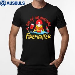 Son Of An Awesome Firefighter For Boys T-Shirt