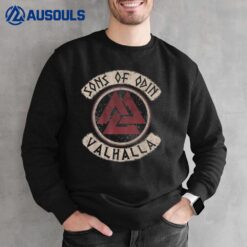 Sons of Odin Viking Valhalla Midgard Vintage Norse Mythology Sweatshirt