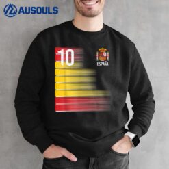 Spain Number 10 Espana Spanish Soccer Men Women Kids Boys Sweatshirt