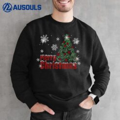 Sparklenation Merry Christmas Tree Bling Rhinestone Sweatshirt