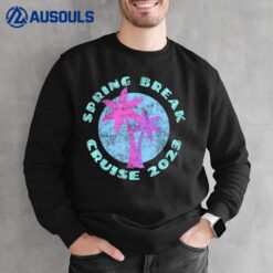 Spring Break Cruise 2023 - Vintage Vaporwave Graphic Art Sweatshirt