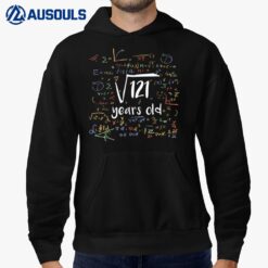 Square Root Of 121 11th Birthday 11 Year Old Gifts Math Bday Hoodie