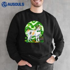 St. Patricks Day Lucky Leprechaun Cat Sweatshirt