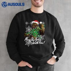 Star Wars Christmas Chewbacca Tangled Lights Sweatshirt