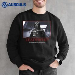 Star Wars Darth Vader Leadership Inspirational Poster Photo Sweatshirt