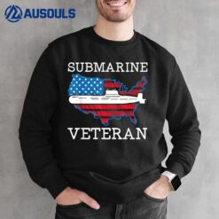 Submarine Veteran USA Flag Nautical Submariner Underwater Sweatshirt