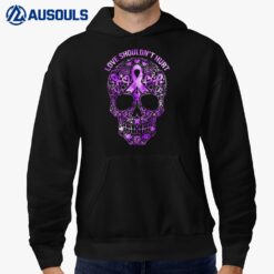 Sugar Skull Calavera Domestic Violence Awareness Hoodie