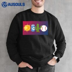 Sun Beer Cactus Baseball Sweatshirt