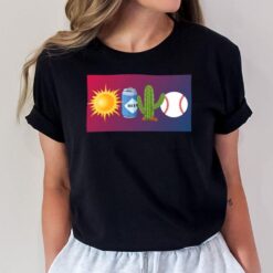 Sun Beer Cactus Baseball T-Shirt