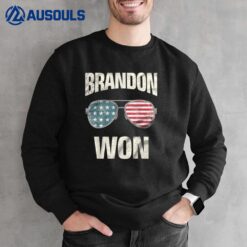 Support Biden American Flag Sunglasses Sweatshirt