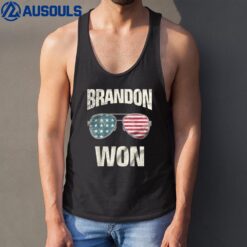 Support Biden American Flag Sunglasses Tank Top