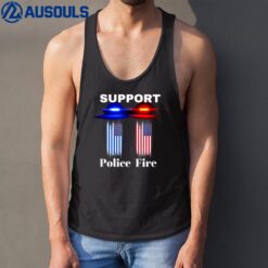 Support Our Police & Fire Departments 1st Responders Tank Top