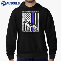 Support The Paws Law Enforcement K9 Police Ver 1 Hoodie